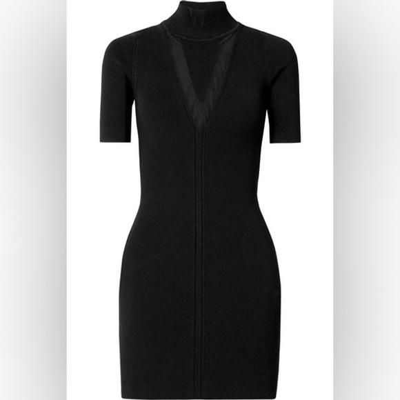 Cushnie - Sheer Panel Body-Con Dress - Picture 4 of 9